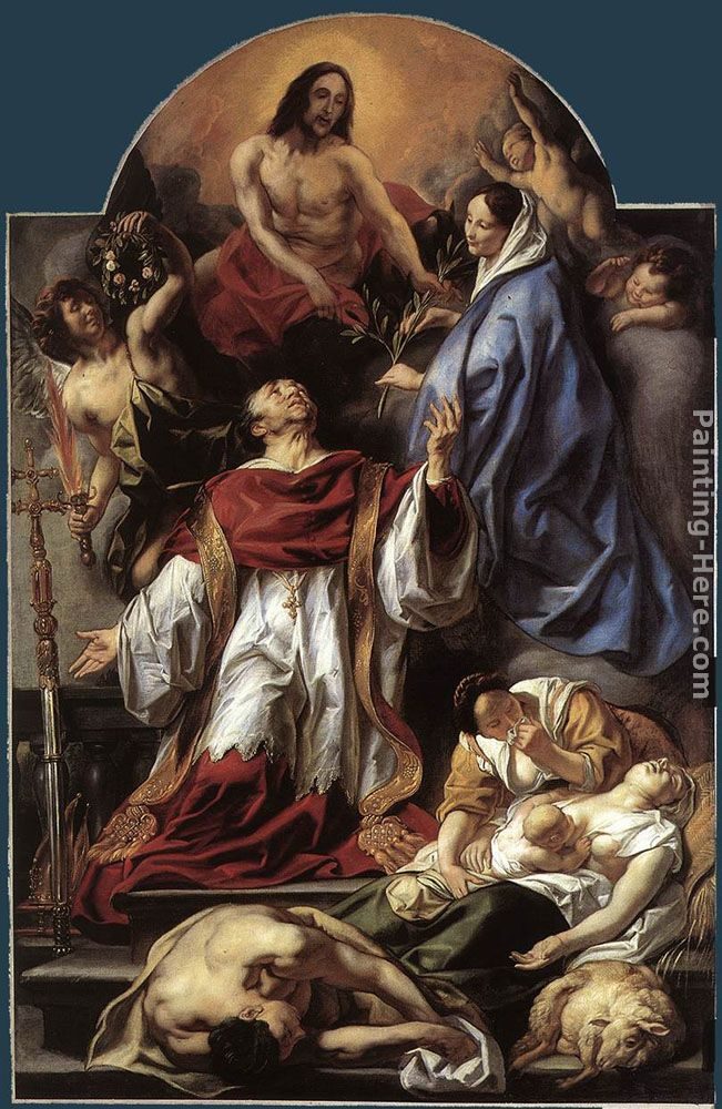 Jacob Jordaens St. Charles Cares for the Plague Victims of Milan